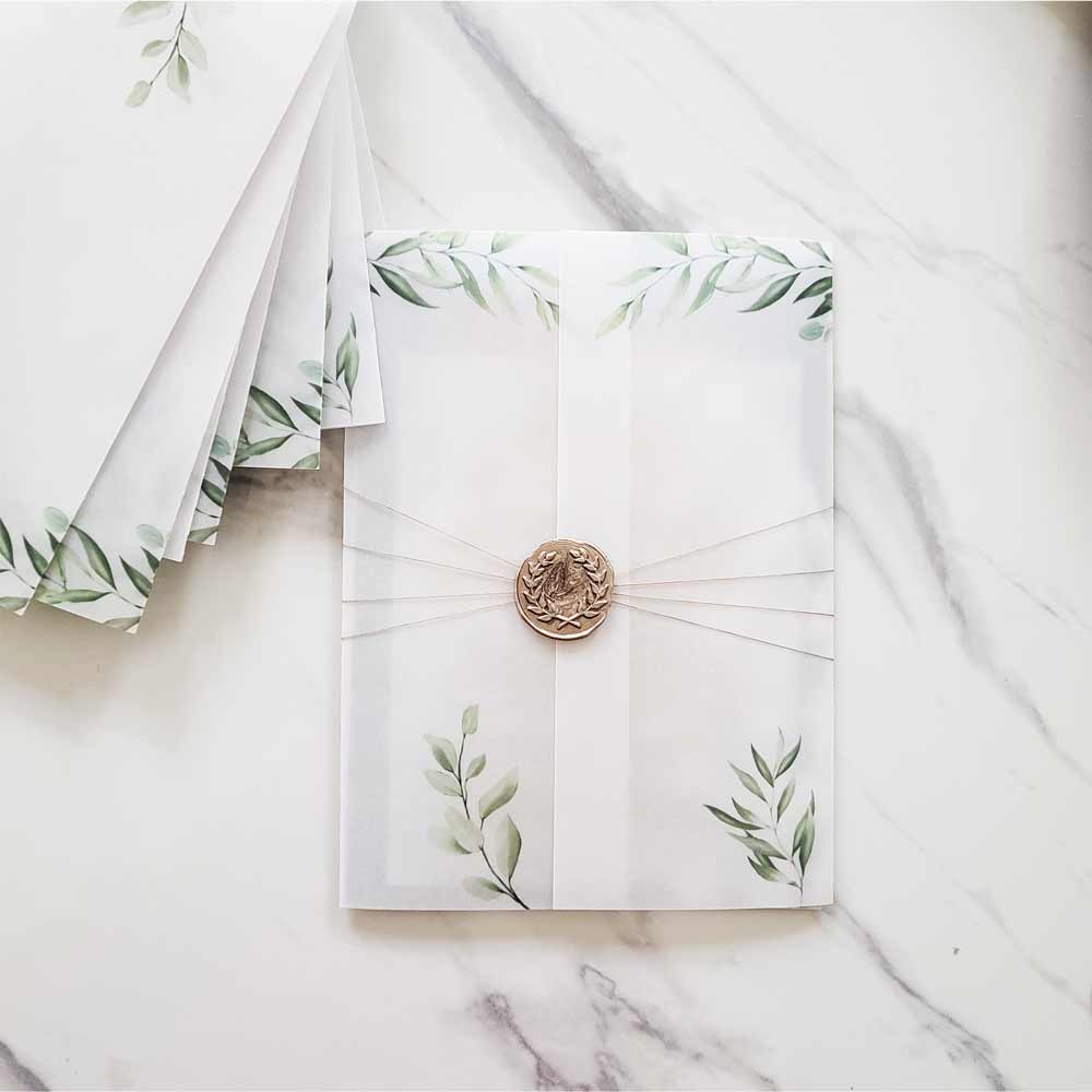 White Floral Vellum Wrap Jacket for DIY Wedding Invitation  Wedding  invitations diy, Wedding cards handmade, Diy wedding