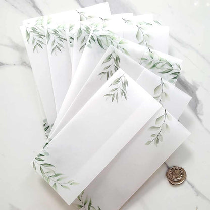 Vellum jackets for wedding invitations or save the date cards - XOXOKristen