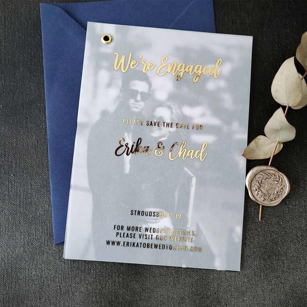 We are engaged wedding announcement cards -  XOXOKristen