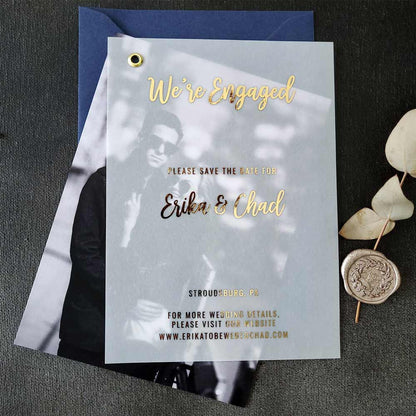 We are engaged wedding announcement cards -  XOXOKristen