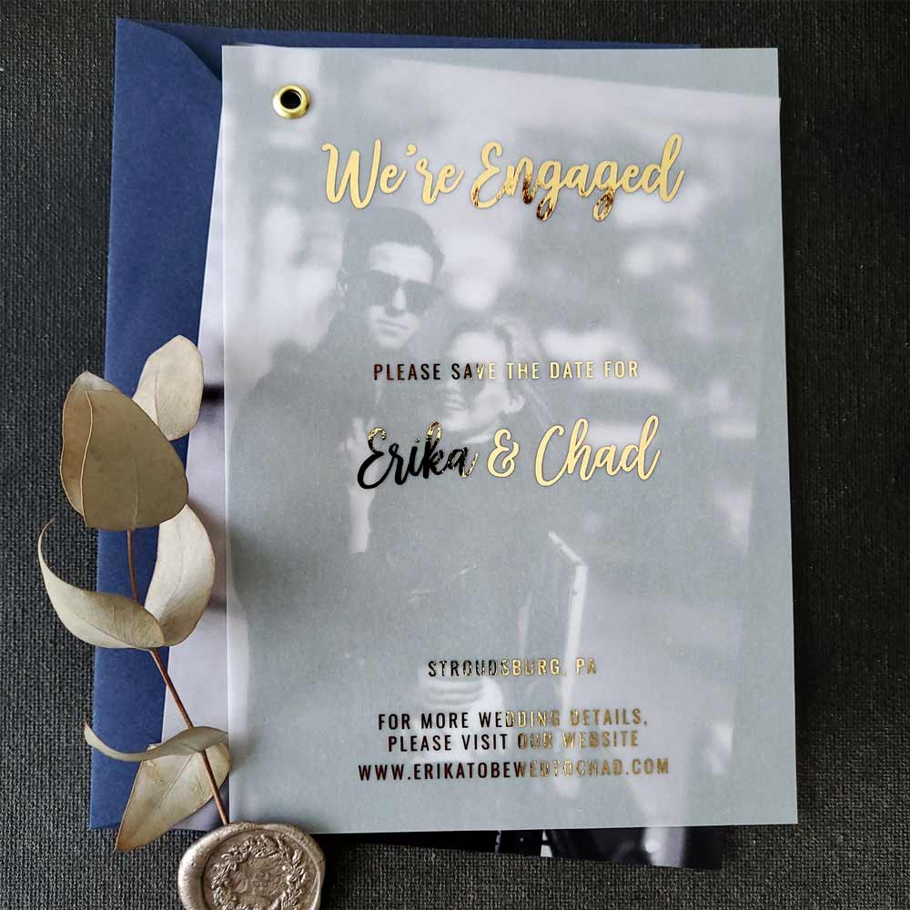 We are engaged wedding announcement cards -  XOXOKristen