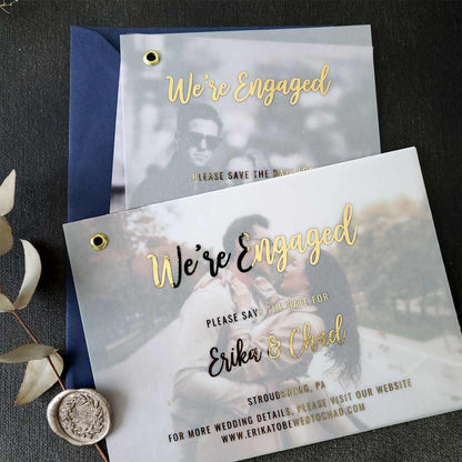 We are engaged wedding announcement cards -  XOXOKristen