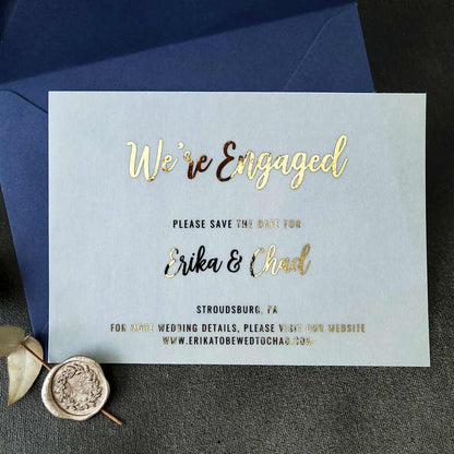 Vellum We are  engaged announcements -  XOXOKristen