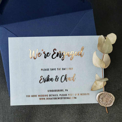 Vellum We are  engaged announcements -  XOXOKristen