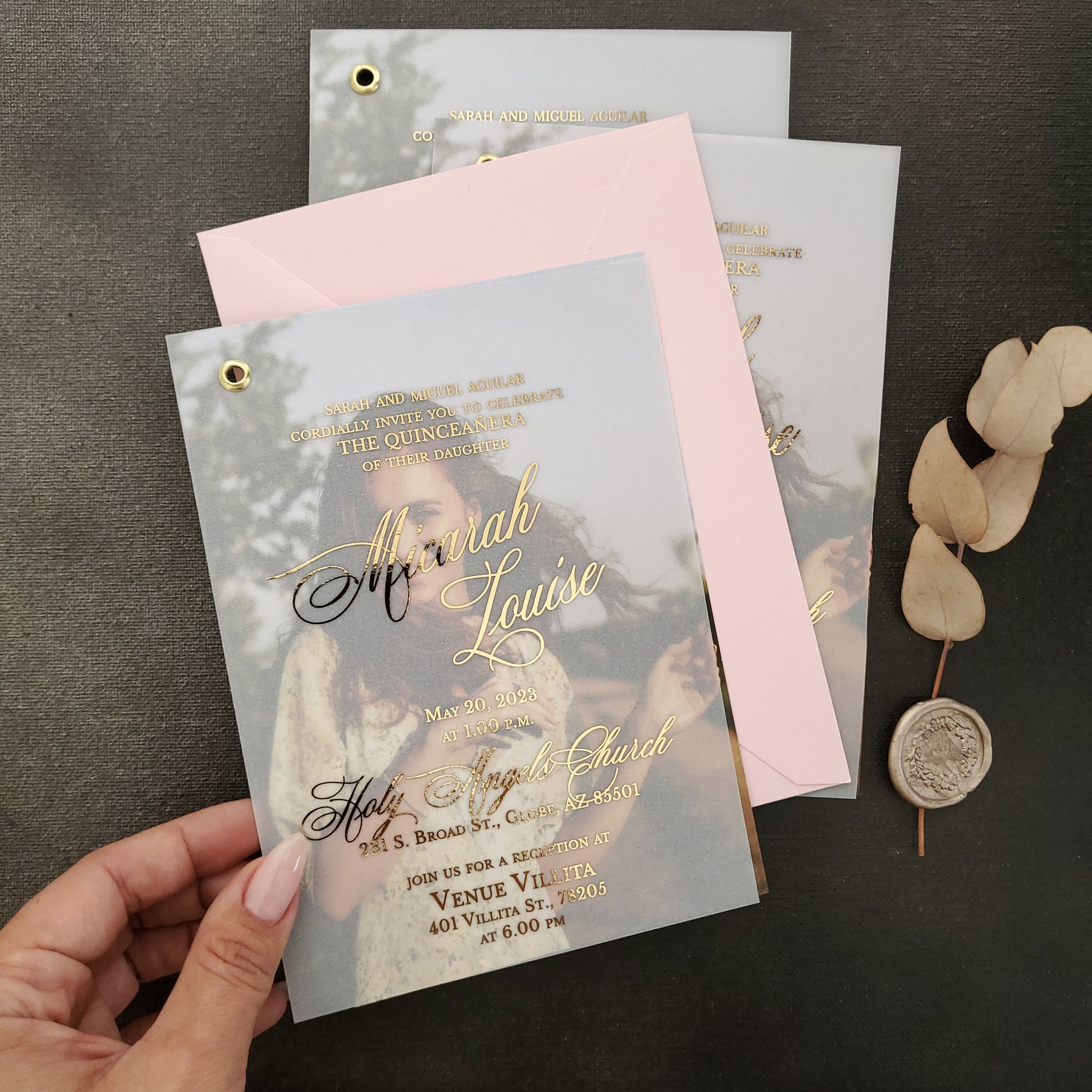 Luxury Sweet 15th Birthday Quinceanera Invitation - XOXOKristen