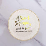 A Sweet Beginning Clear Wedding Sticker - XOXOKristen