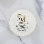 Aged to Perfection Clear Thank You Sticker - XOXOKristen