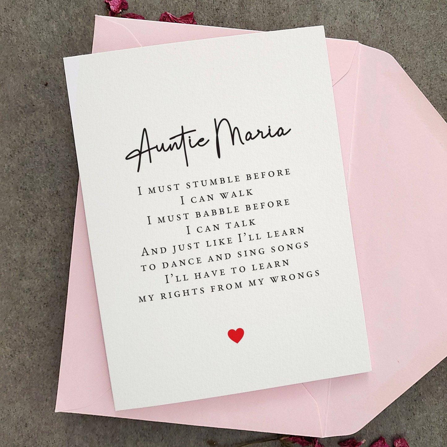 Auntie Will you be my Godmother Card - XOXOKristen