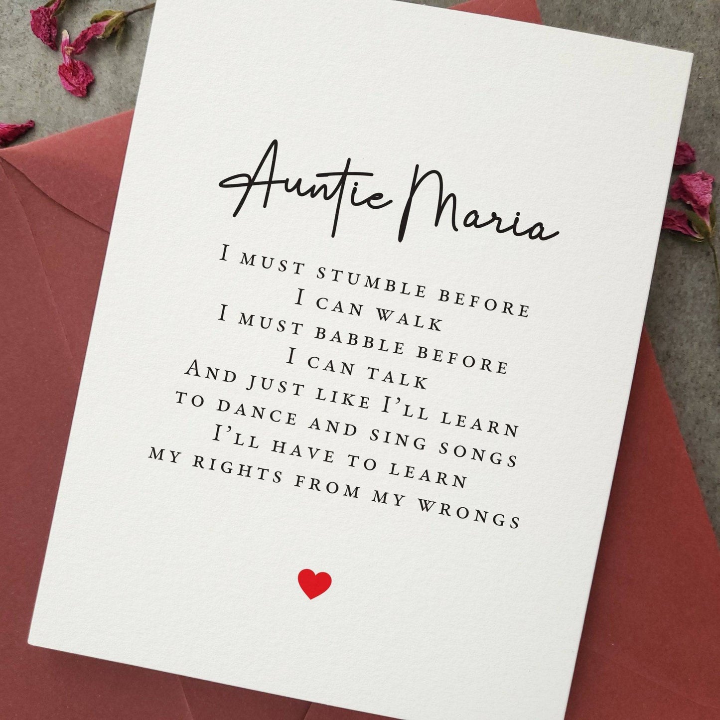 Auntie Will you be my Godmother Card - XOXOKristen