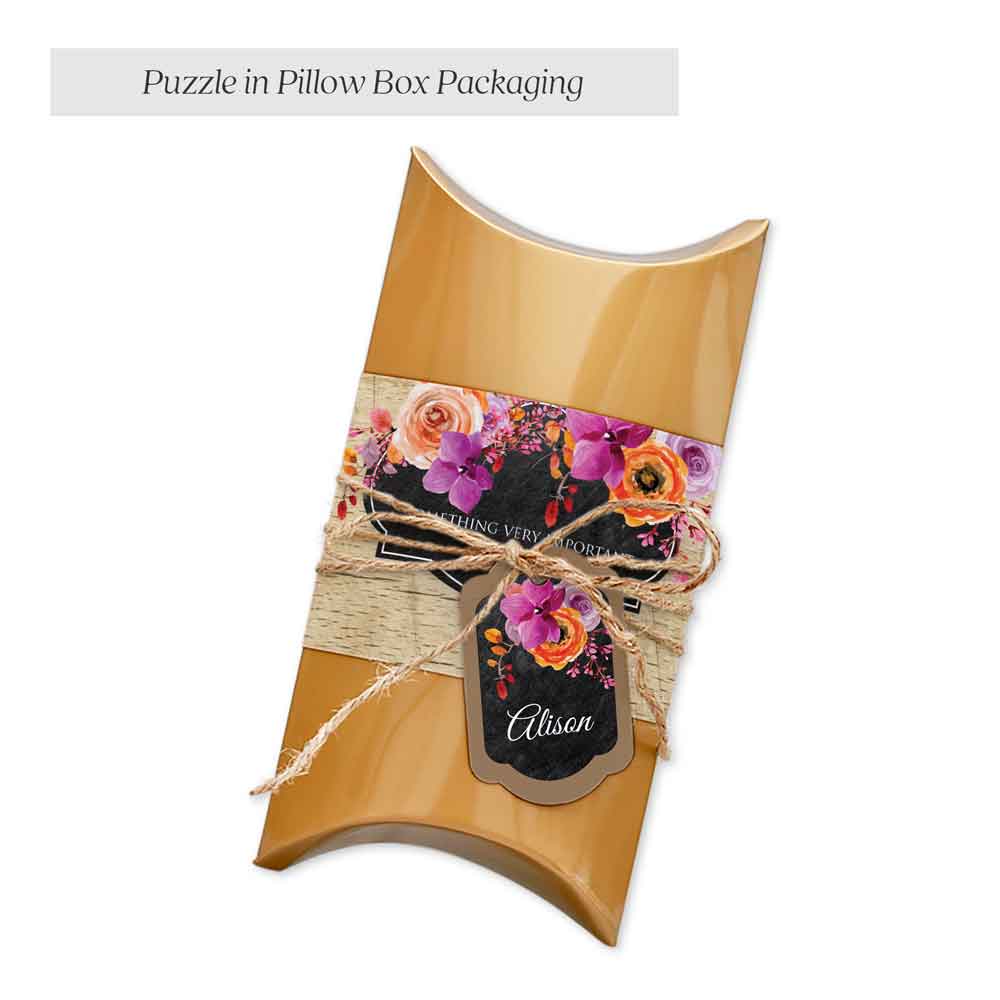 Autumn Flowers Will you be my Bridesmaid Puzzle Proposal - XOXOKristen
