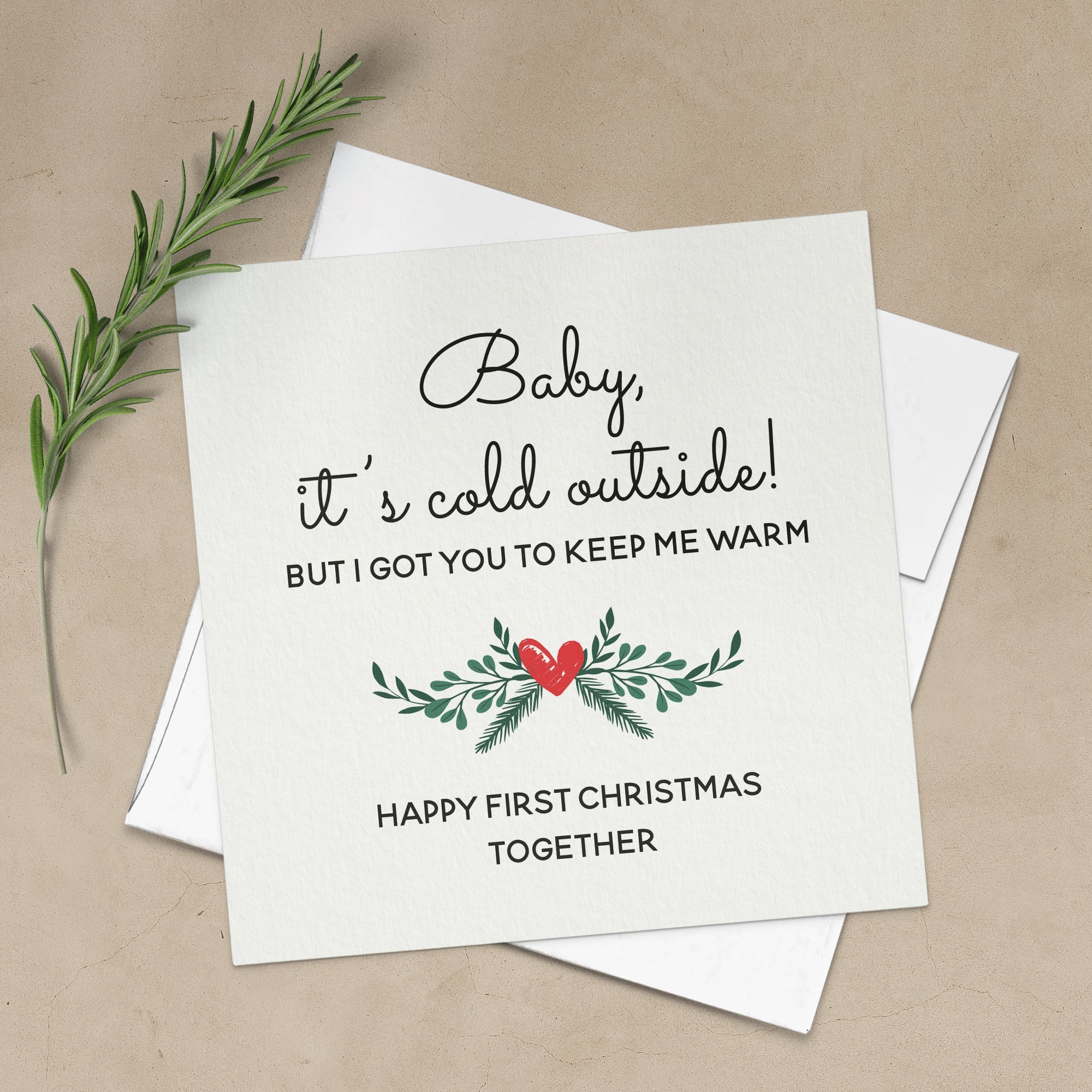 Baby it’s Cold Outside Christmas Card - XOXOKristen