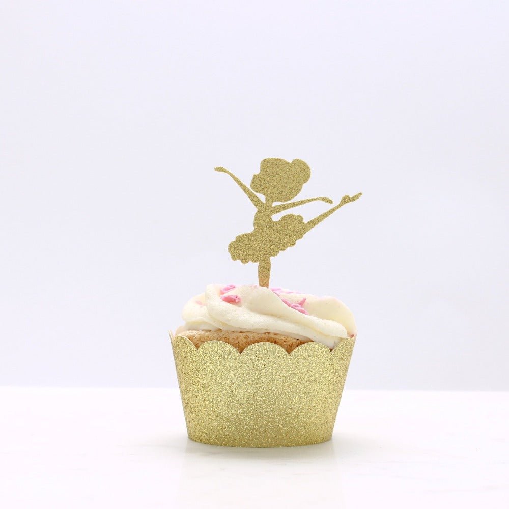 Ballerina's Pirouette Birthday Party Cupcake Topper - XOXOKristen