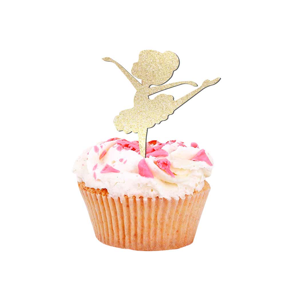 Ballerina's Pirouette Birthday Party Cupcake Topper - XOXOKristen