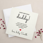Birthday Card to Dad from Baby - XOXOKristen