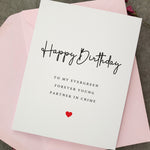Birthday Card to my Evergreen forever young Partner in Crime - XOXOKristen