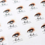Blink Blink Custom Lash Logo Clear Sticker - XOXOKristen