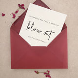 Blow out candles Happy Birthday Card for Partner - XOXOKristen