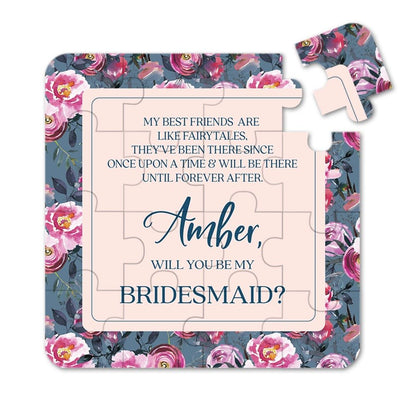 Blush Best Friends Will you be my Bridesmaid Puzzle - XOXOKristen
