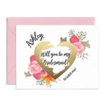 Blush Pink Flowers Scratch off Card - XOXOKristen