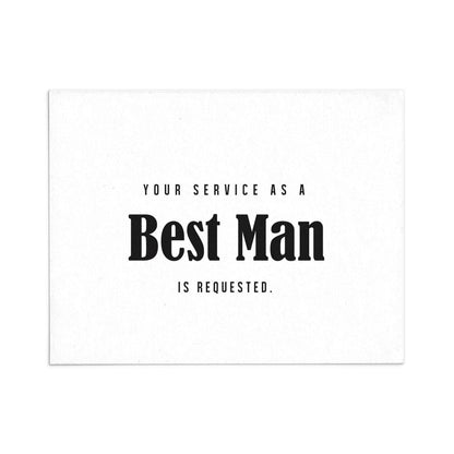 Bolded Best Man - Best Man Proposal Card - XOXOKristen