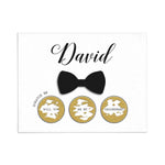 Bow tie Card Scratch - off Groomsman Proposal Card - XOXOKristen