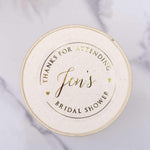 Bridal Shower Clear Foiled Stickers - XOXOKristen