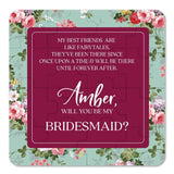 Burgundy Best Friends Bridesmaid Puzzle Proposal - XOXOKristen