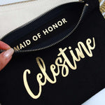 Celestine Makeup Bag with Custom Name - XOXOKristen