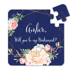 Champagne Nights Will you be my Bridesmaid Puzzle Proposal - XOXOKristen