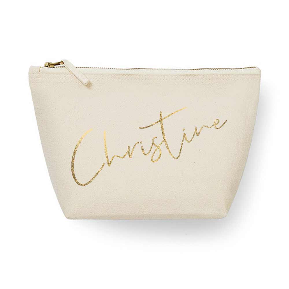 Christine Makeup Gift Pouch with Name - XOXOKristen