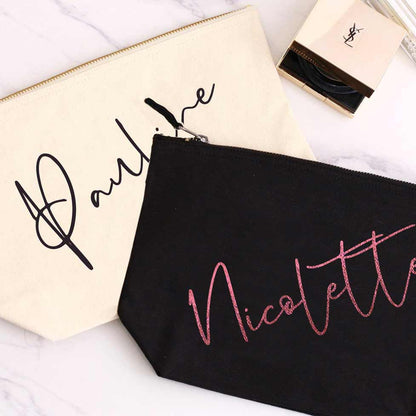 Christine Makeup Gift Pouch with Name - XOXOKristen