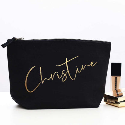 Christine Makeup Gift Pouch with Name - XOXOKristen