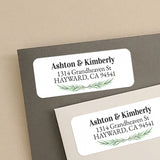 Christmas Greenery Return Address Labels - XOXOKristen