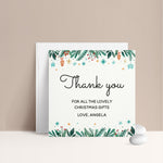 Christmas Thank you for all the Gifts Card - XOXOKristen