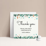 Christmas Thank you for all the Gifts Card - XOXOKristen