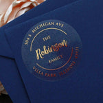 Circle Stamped Address Label - XOXOKristen
