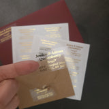 Classic Return Address Label with Gold Foil - XOXOKristen