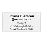 Classic Return Address Label with Gold Foil - XOXOKristen