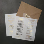 Classic Return Address Label with Gold Foil - XOXOKristen