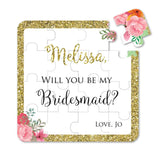 Classical Gold Frame Bridesmaid Puzzle Proposal - XOXOKristen