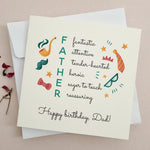 Colorful Birthday Card for Father - XOXOKristen