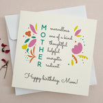 Colorful Birthday Card for Mother - XOXOKristen