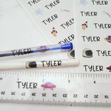 Cosmos Kids Name Labels for School Supplies - XOXOKristen