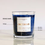 Custom Clear Gold Foiled Candle Labeling Sticker - XOXOKristen