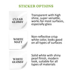 Custom Clear Gold Foiled Candle Labeling Sticker - XOXOKristen