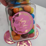 Custom Colorful Gold Foiled Baptism Sticker - XOXOKristen