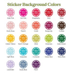 Custom Colorful Gold Foiled Baptism Sticker - XOXOKristen