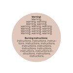 Custom Directions & Warnings Sticker for Product Labeling - XOXOKristen
