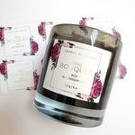 Custom Floral Candle Label - XOXOKristen