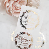 Custom Gold Foiled Baptism Stickers - XOXOKristen